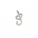 Pendant Initial "S" Gold and Diamonds ct. 0.20 *CD372S