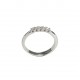 Ring 5 Diamonds ct. 0,15 & White Gold 18kt ref. AN396A