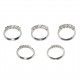 Ring 5 Diamonds ct. 0,15 & White Gold 18kt ref. AN396A