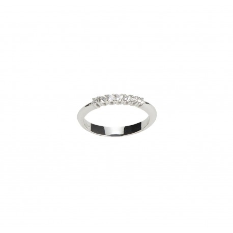 Ring 7 Diamonds ct. 0,21 & White Gold 18kt ref. AN397A