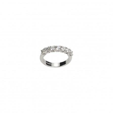 Ring 7 Diamonds ct. 0,49 & White Gold 18kt ref. AN397C