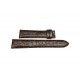 LONGINES Prèsence dark brown crocodile print strap 18/16 mm L682.100.664 ref. L682100664