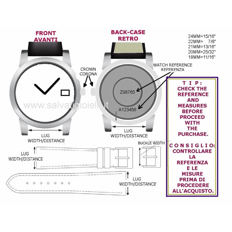 Ricambio hot sale cinturino bulova