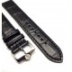 BULOVA black strap 22mm Surveyor auto 96A272 96A273 96A274 96A275 96A284 (8692238)