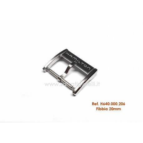 HAMILTON fibbia 20mm ORIGINALE steel buckle boucle bebilla Dornschließe H640.000.206