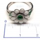 Ring daisies silver silver enamel HAND MADE ring * DA102 handmade