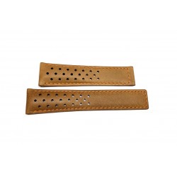 TAG HEUER brown perforated calf strap 21mm CARRERA CALIBRE 16 ref. FC6455 x CBM2112 / CBM2110