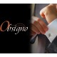 Obsigno cufflinks initial silver 925 & onyx  - letter E