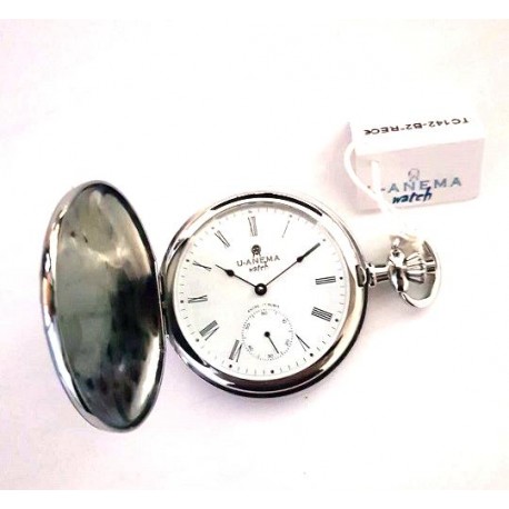 U-ANEMA Steel pocket watch TC169-1 manual winding